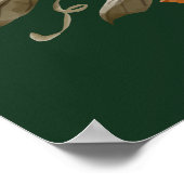 フローラエメラルドグリーン感謝祭ディナー ポスター (角)