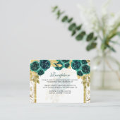 フローラエメラルドグリーン金ゴールドアーチキンセニェラ エンクロージャーカード (スタンド正面)
