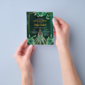 フローラエメラルドグリーン金ゴールドバタフライキンセアニェラ チラシ (手)