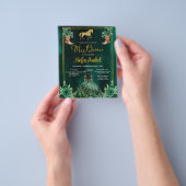 フローラエメラルドグリーン金ゴールドブーツホースキンセアニェラ チラシ (手)