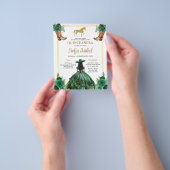 フローラエメラルドグリーン金ゴールドブーツホースキンセアニェラ チラシ (手)