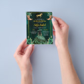 フローラエメラルドグリーン金ゴールドブーツホースキンセアニェラ チラシ (手)