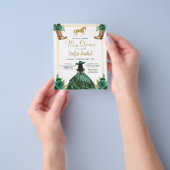 フローラエメラルドグリーン金ゴールドブーツホースキンセアニェラ チラシ (手)