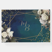 フローラエメラルドグリーン金ゴールド結婚リース ゲストブック (裏面)