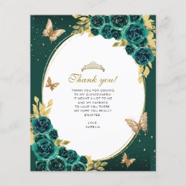 フローラエメラルド金ゴールドバタフライキンセニェラ写真