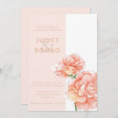 フローラエレガモダンントウェディング 招待状 (正面/裏面)