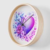 "フローラエレガンスの心のこもったTouch"壁時計 壁時計 (傾斜)