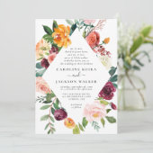 フローラエレガンスオータム結婚式招待状 招待状 (スタンド正面)