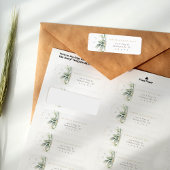 フローラエレガンスカスタム差出人住所ラベル ラベル