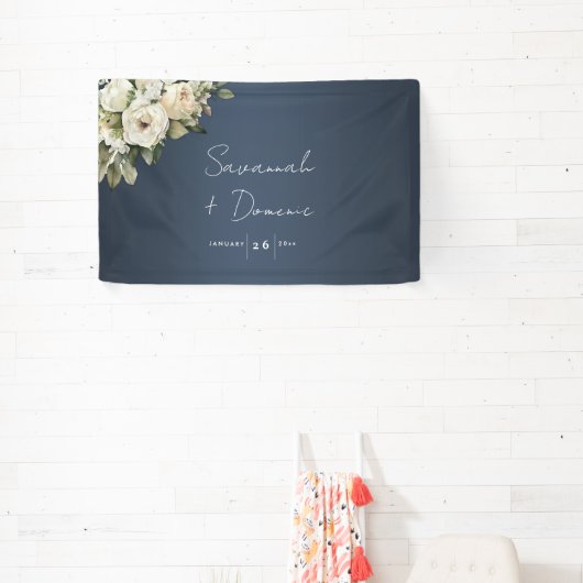 フローラエレガンスダスティブルー結婚ズ 横断幕 (インサイチュ)