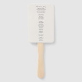 フローラエレガンスピーチ赤面結婚セージの儀式 ハンドファン (裏面)