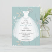 フローラエレガンスブライドガウンブライダルシャワー 招待状 (スタンド正面)