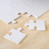 フローラエレガンスモダン抽象芸術バイオレットフラクタルアート ジグソーパズル (側面)