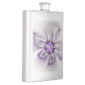 フローラエレガンスモダン抽象芸術バイオレットフラクタルアート フラスク (右)