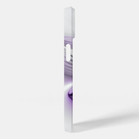 フローラエレガンスモダン抽象芸術バイオレットフラクタルアート Case-Mate iPhoneケース (裏面 / 右)