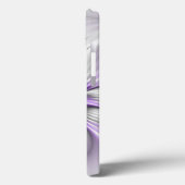 フローラエレガンスモダン抽象芸術バイオレットフラクタルアート Case-Mate iPhoneケース (裏面 / 左)