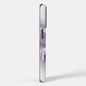 フローラエレガンスモダン抽象芸術バイオレットフラクタルアート Case-Mate iPhoneケース (裏面 / 右)