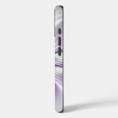 フローラエレガンスモダン抽象芸術バイオレットフラクタルアート Case-Mate iPhoneケース (裏面 / 左)