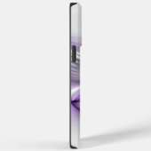 フローラエレガンスモダン抽象芸術バイオレットフラクタルアート Case-Mate iPhoneケース (裏面 / 右)