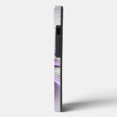 フローラエレガンスモダン抽象芸術バイオレットフラクタルアート Case-Mate iPhoneケース (裏面 / 左)