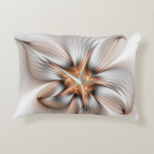 フローラエレガンスモダン抽象芸術フラクタル・アート アクセントクッション (裏面)