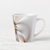 フローラエレガンスモダン抽象芸術フラクタル・アート カフェラテマグ (右)