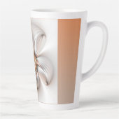 フローラエレガンスモダン抽象芸術フラクタル・アート カフェラテマグ (右)