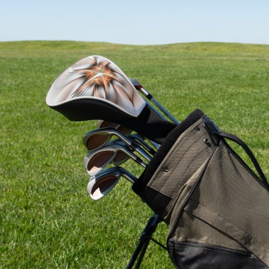 フローラエレガンスモダン抽象芸術フラクタル・アート ゴルフヘッドカバー (インサイチュ)