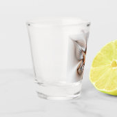 フローラエレガンスモダン抽象芸術フラクタル・アート ショットグラス (左)