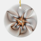 フローラエレガンスモダン抽象芸術フラクタル・アート セラミックオーナメント (裏面)