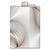 フローラエレガンスモダン抽象芸術フラクタル・アート フラスク (裏面)