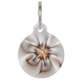 フローラエレガンスモダン抽象芸術フラクタル・アート ペット　ネームタグ