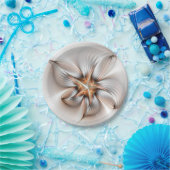 フローラエレガンスモダン抽象芸術フラクタル・アート ペーパープレート (パーティー)