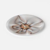 フローラエレガンスモダン抽象芸術フラクタル・アート ペーパープレート (アングル)