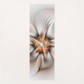 フローラエレガンスモダン抽象芸術フラクタル・アート ヨガマット (正面)