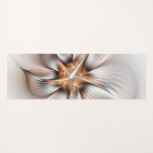 フローラエレガンスモダン抽象芸術フラクタル・アート ヨガマット (正面(横))