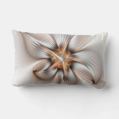 フローラエレガンスモダン抽象芸術フラクタル・アート ランバークッション (裏面)