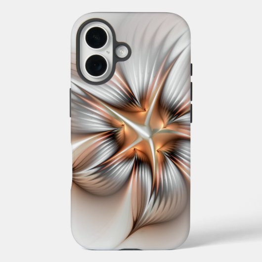 フローラエレガンスモダン抽象芸術フラクタル・アート Case-Mate iPhoneケース (裏面)