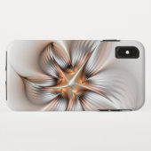 フローラエレガンスモダン抽象芸術フラクタル・アート Case-Mate iPhoneケース (裏面(横))