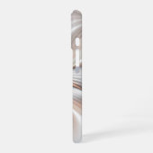 フローラエレガンスモダン抽象芸術フラクタル・アート iPhone 16ケース (左側面)