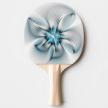 フローラエレガンスモダン抽象芸術ブルーフラクタルアート