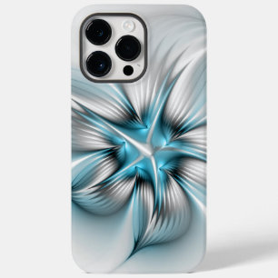 フローラエレガンスモダン抽象芸術ブルーフラクタルアート Case-Mate iPhone 14 PRO MAXケース
