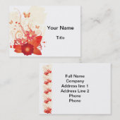 フローラエレガンス名刺 名刺 (正面/裏面)