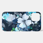 フローラエレガンス水の色パターン Case-Mate iPhoneケース (裏面 (横))