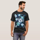 フローラエレガンス水の色パターン Tシャツ (正面フル)