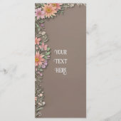 フローラエレガンス結婚のメニュー メニュー (裏面)