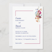 フローラエレガンス結婚ズ 招待状 (正面)