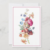 フローラエレガンス結婚ズ 招待状 (裏面)