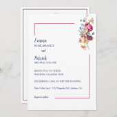 フローラエレガンス結婚ズ 招待状 (正面/裏面)