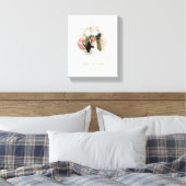 フローラエレガンス結婚、の写真フレーム キャンバスプリント (インサイチュ (寝室))